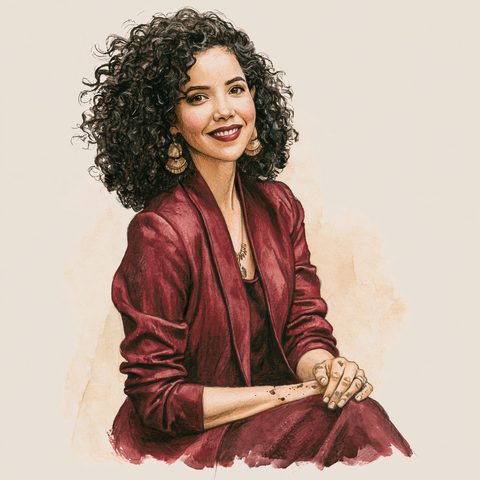 Illustrated portrait of Marisol Rey, The Personalization Champion